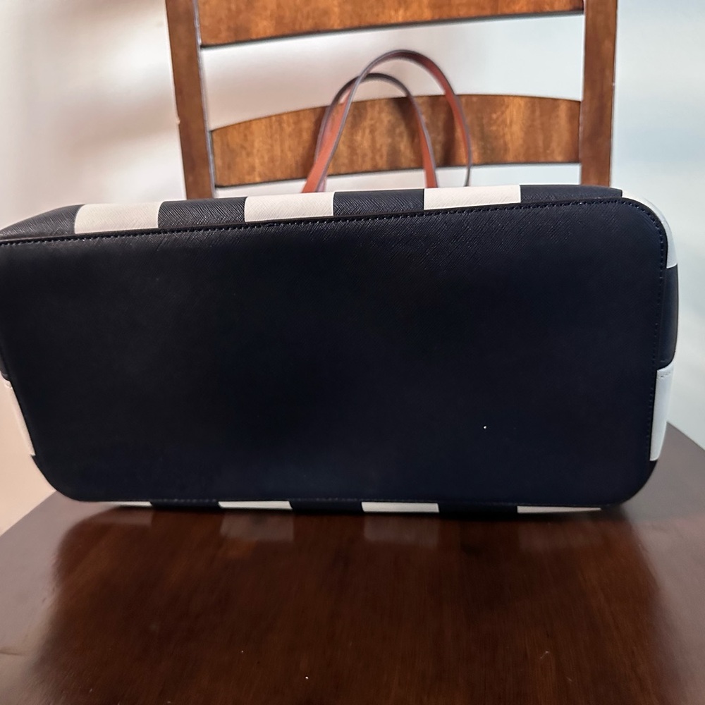Michael Kors Striped Navy and White Tote - Picture 6 of 6